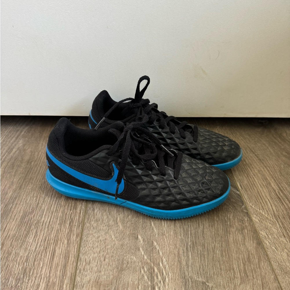 Nike Kids Black and Blue Sneakers